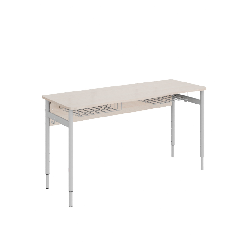 Стіл учнівський двомісний 1200 з полицею сіткою № 3-6 (7829) МЕБЛІ ТЕХНОСТИЛЬ